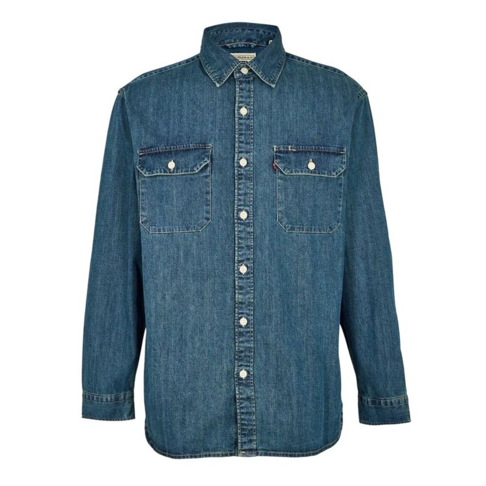 Levis Mens Jackson Worker Corduroy Shirt / Dark Wash